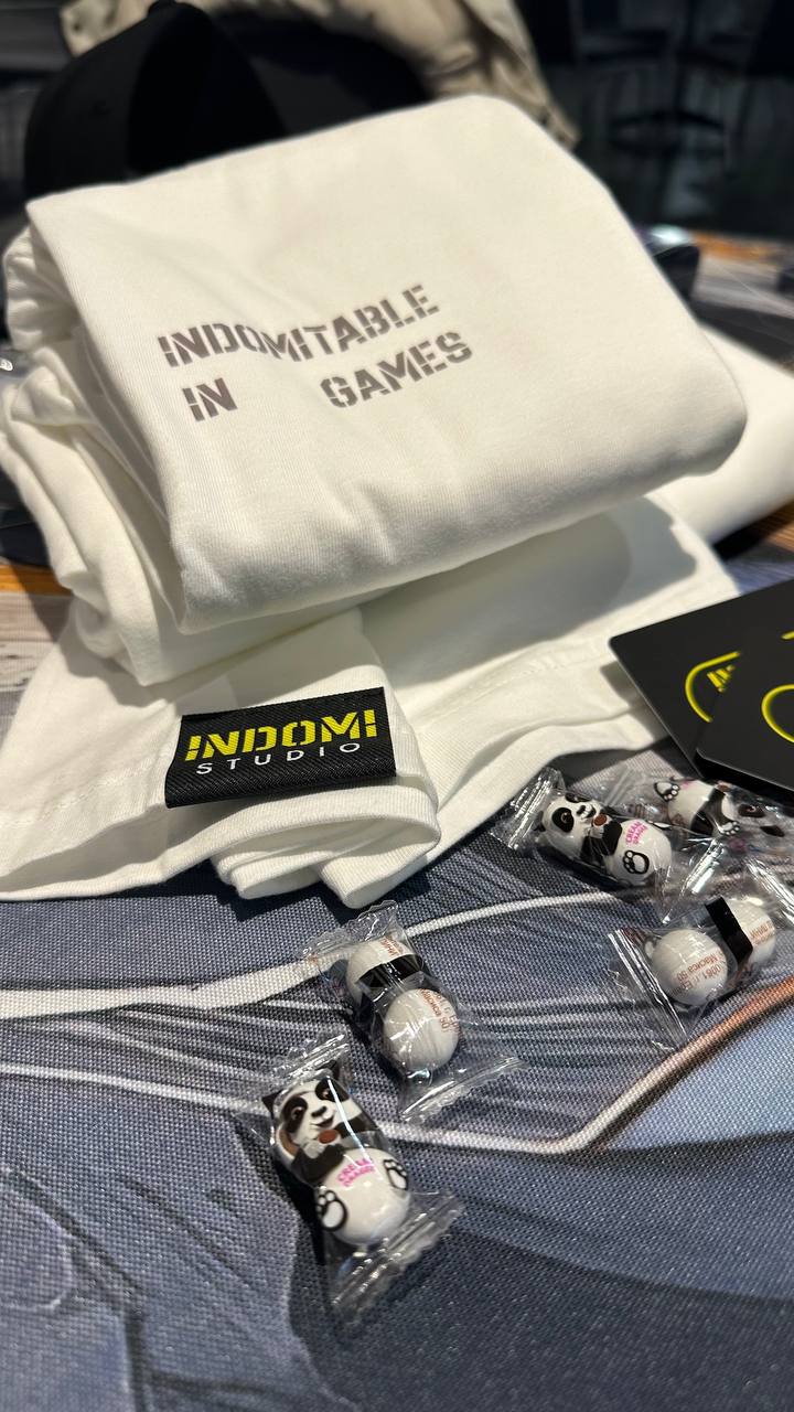 Indomitable Games branded apparel and event giveaways